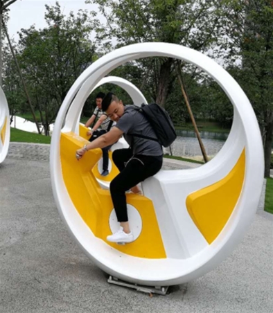 發電單車噴泉